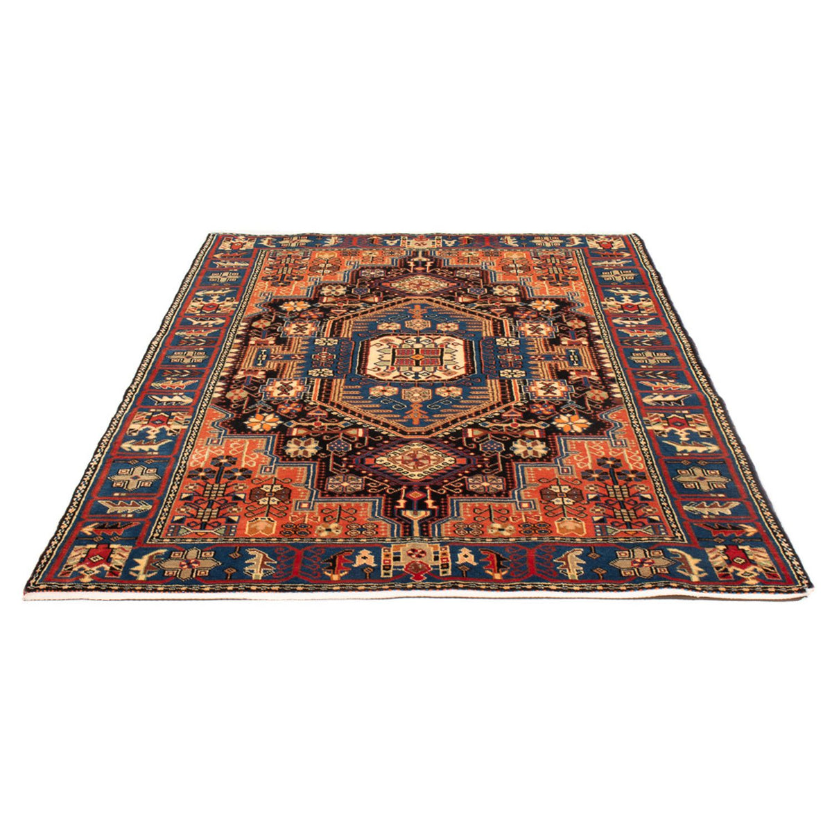 Tapis persan - Nomadic - 198 x 137 cm - beige foncé