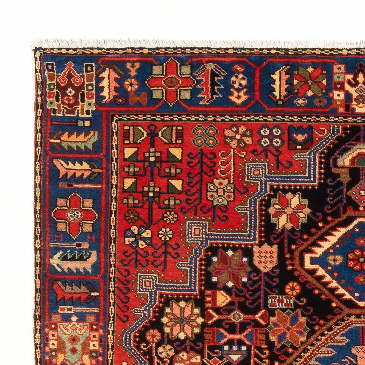 Tapis persan - Nomadic - 187 x 136 cm - rouge bordeaux