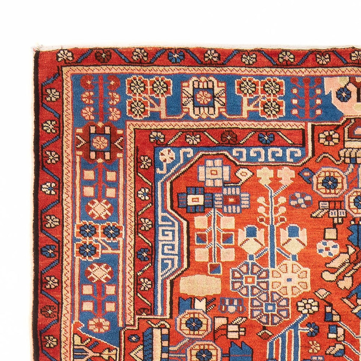Tapis persan - Nomadic - 201 x 149 cm - rouge