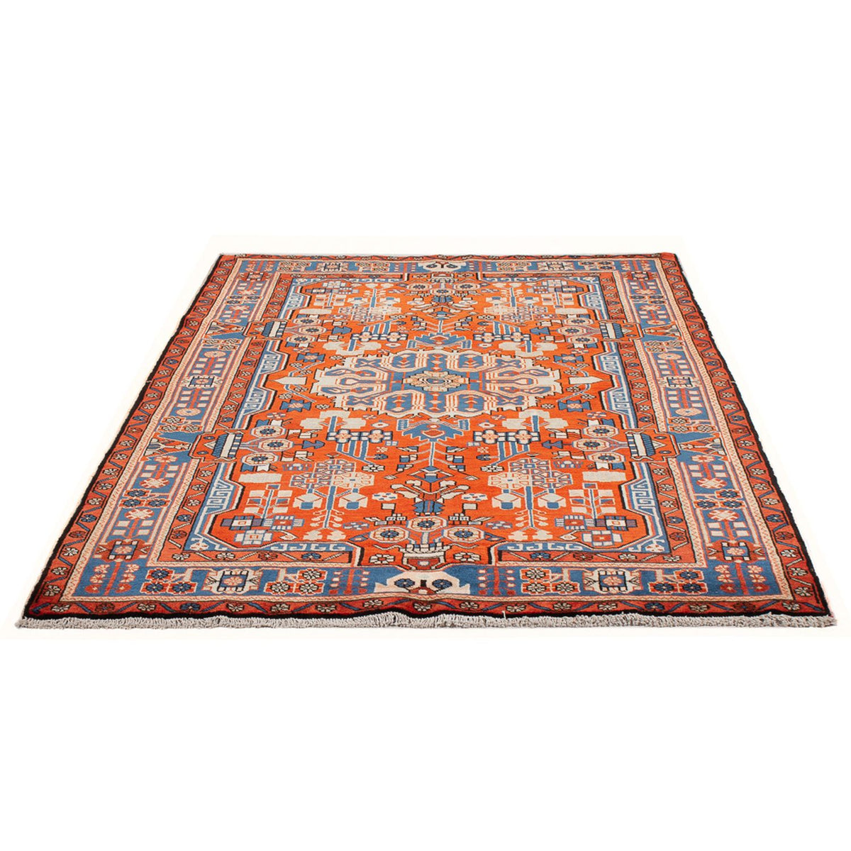 Tapis persan - Nomadic - 201 x 149 cm - rouge