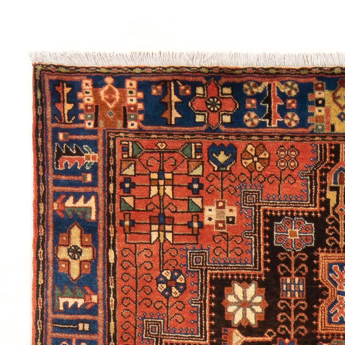 Tapis persan - Nomadic - 201 x 137 cm - bleu