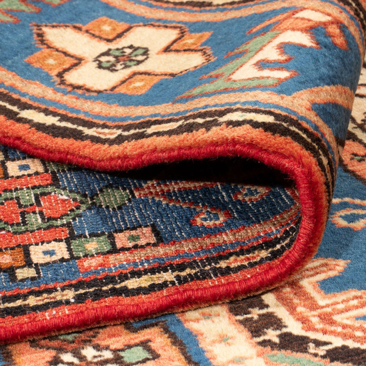 Tapis persan - Nomadic - 201 x 137 cm - bleu