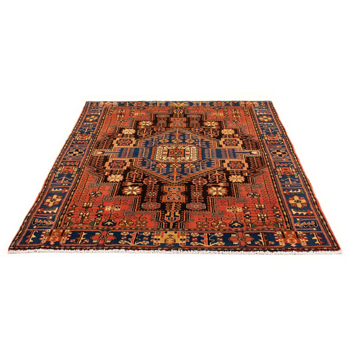 Tapis persan - Nomadic - 201 x 137 cm - bleu