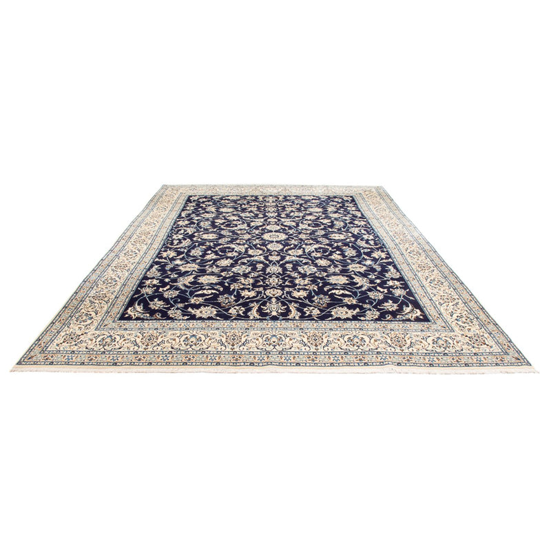 Tapis persan - Nain - 405 x 292 cm - bleu foncé