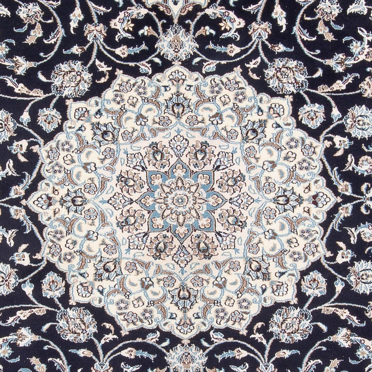 Tapis persan - Nain - 398 x 302 cm - bleu foncé
