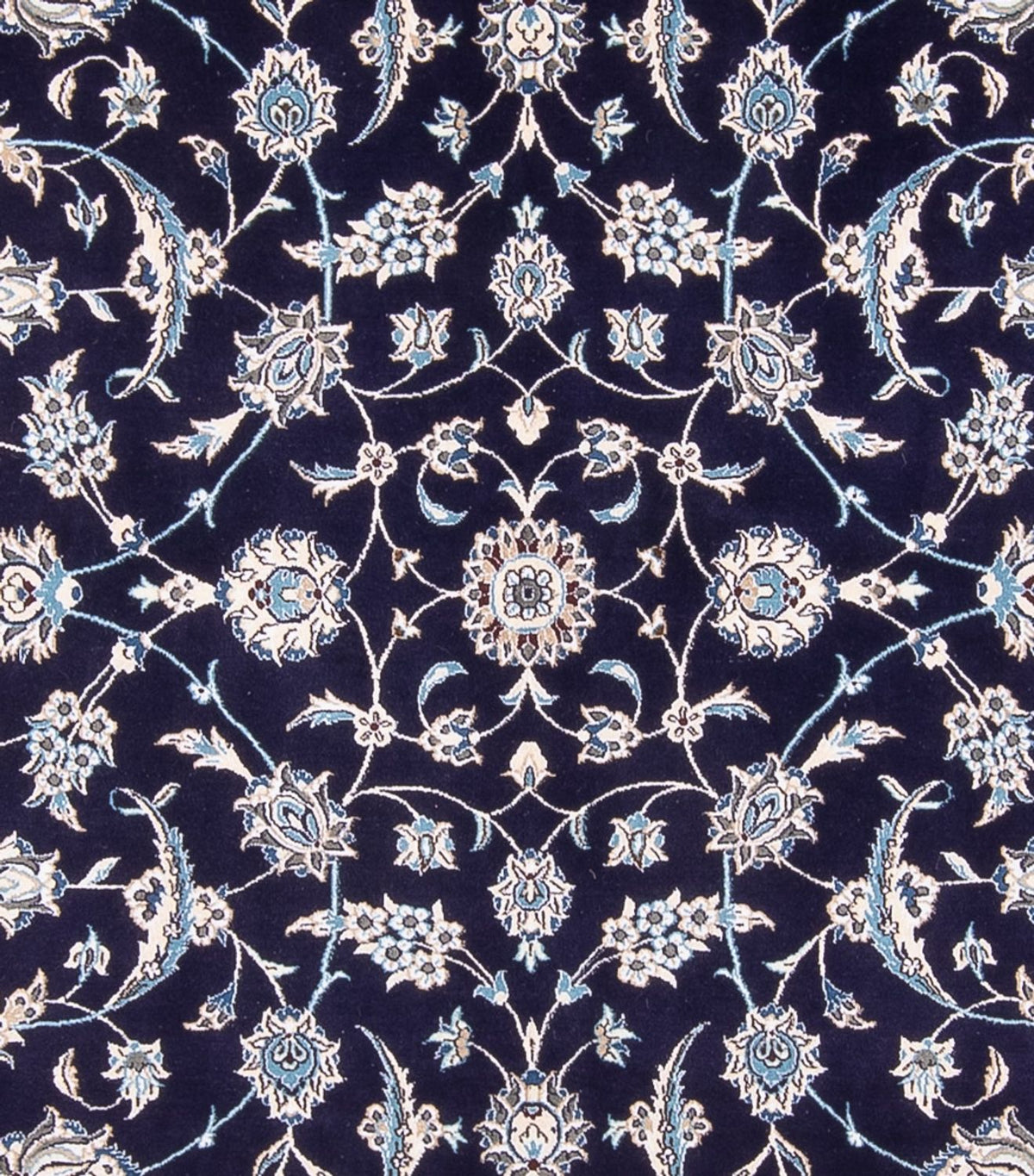 Tapis persan - Nain - 354 x 247 cm - bleu foncé