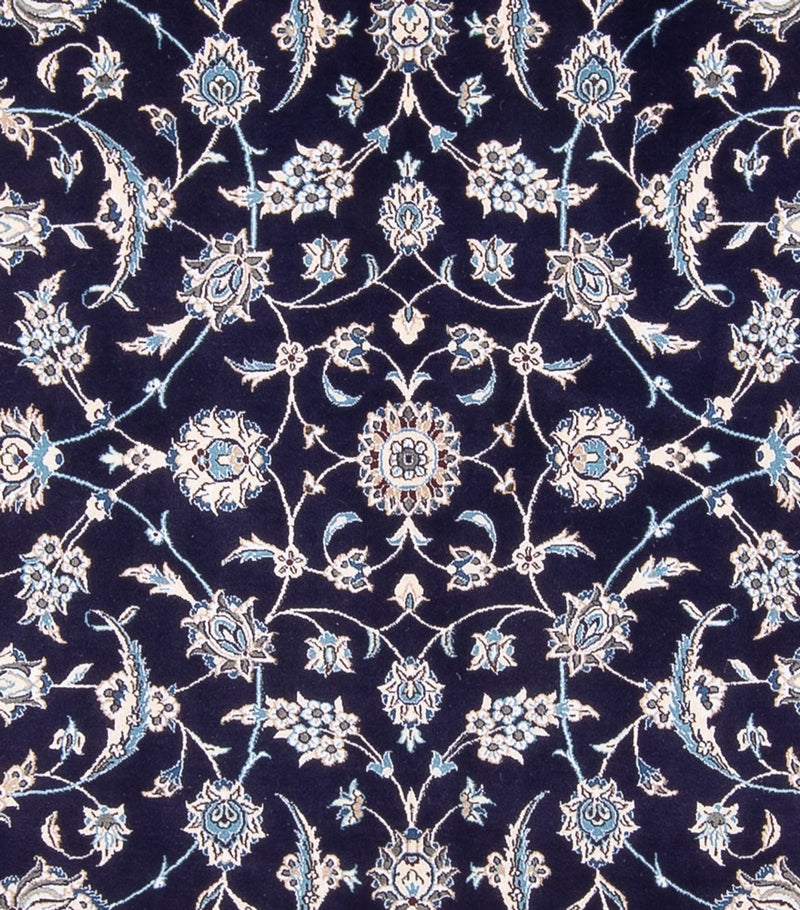 Tapis persan - Nain - 354 x 247 cm - bleu foncé