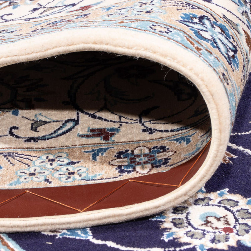 Tapis persan - Nain - 354 x 247 cm - bleu foncé