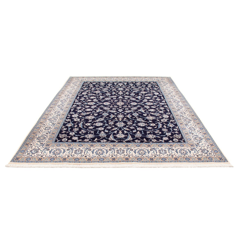 Tapis persan - Nain - 354 x 247 cm - bleu foncé