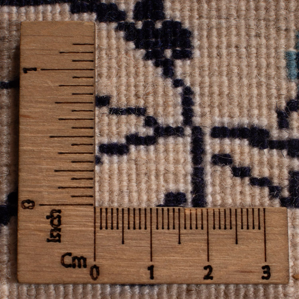 Tapis persan - Nain - 354 x 247 cm - bleu foncé