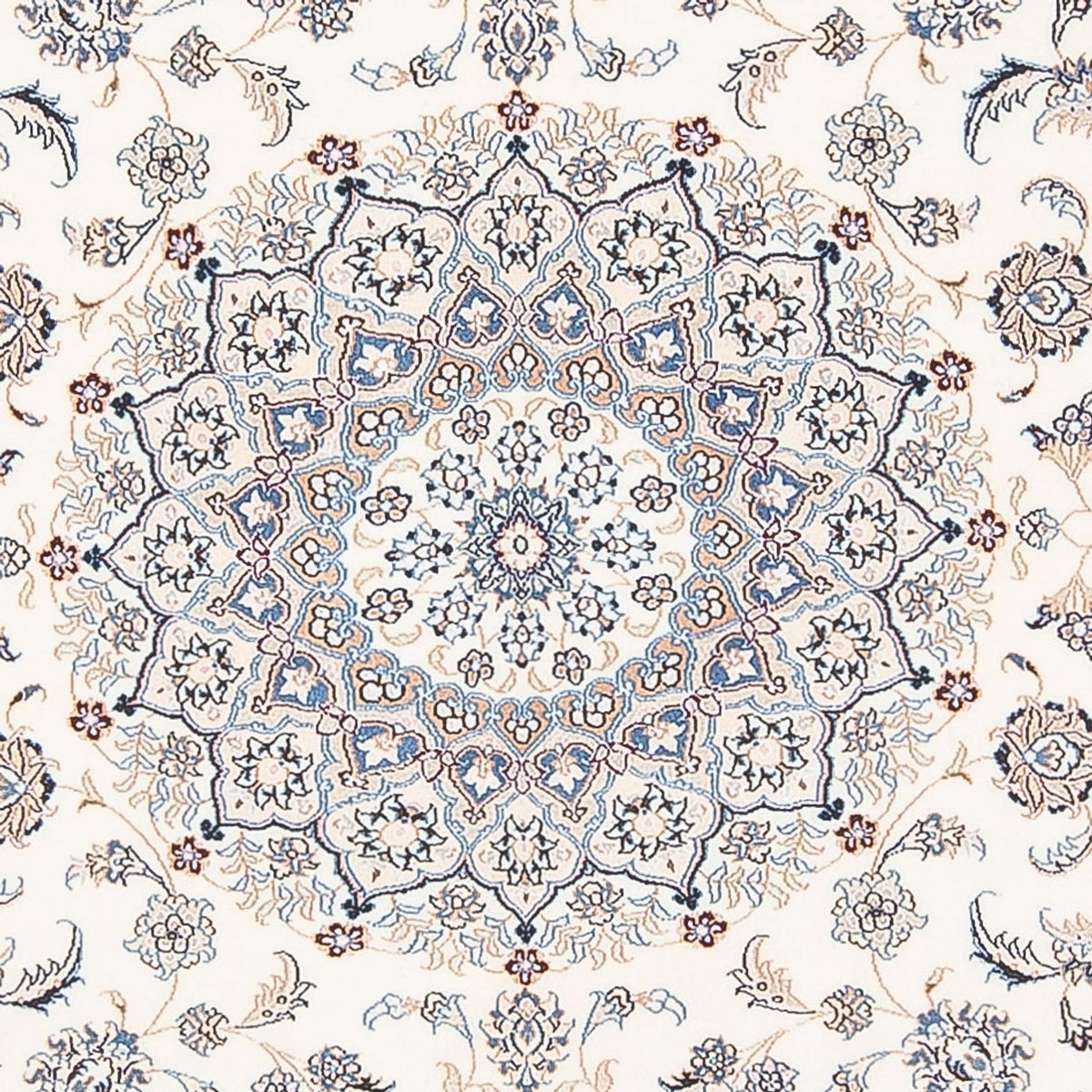 Tapis persan - Nain - Premium - 207 x 150 cm - crème