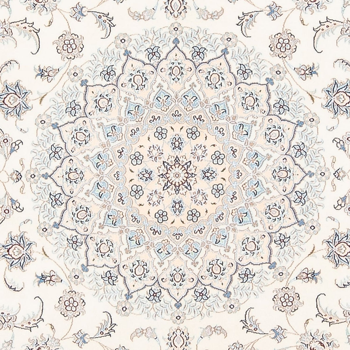 Tapis persan - Nain - Premium - 206 x 155 cm - crème