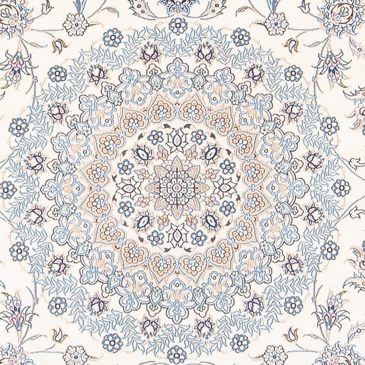 Tapis persan - Nain - Premium - 236 x 169 cm - bleu clair