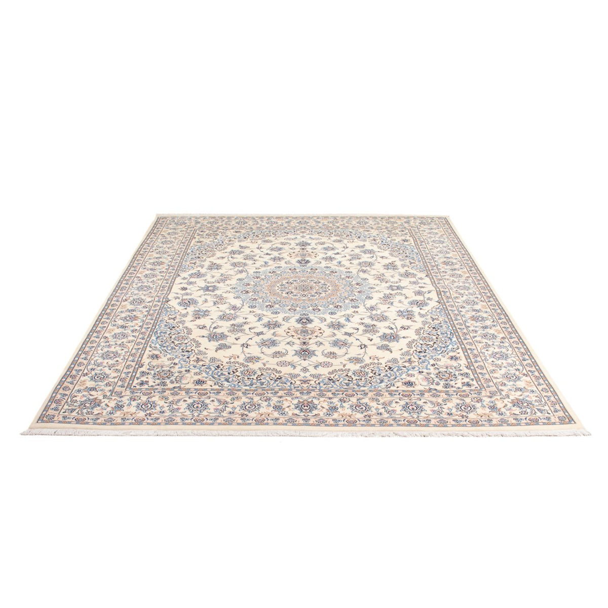 Tapis persan - Nain - Premium - 236 x 169 cm - bleu clair