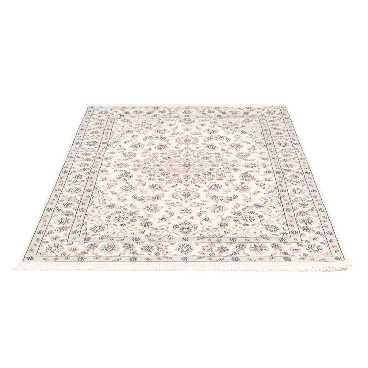 Tapis persan - Nain - Premium - 162 x 110 cm - bleu clair