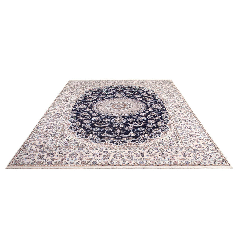 Tapis persan - Nain - Premium - 306 x 207 cm - bleu foncé