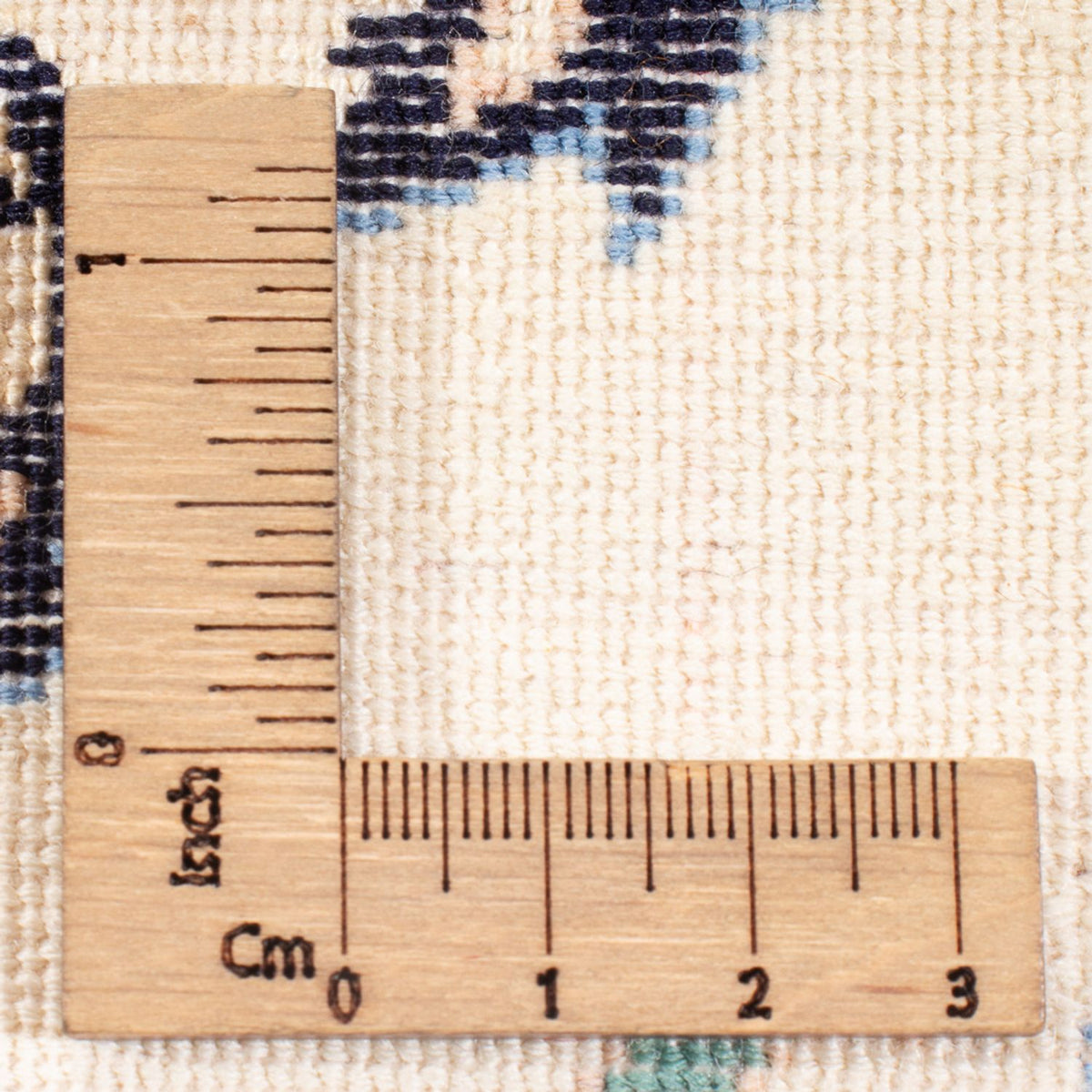 Tapis persan - Nain - Premium - 80 x 50 cm - crème