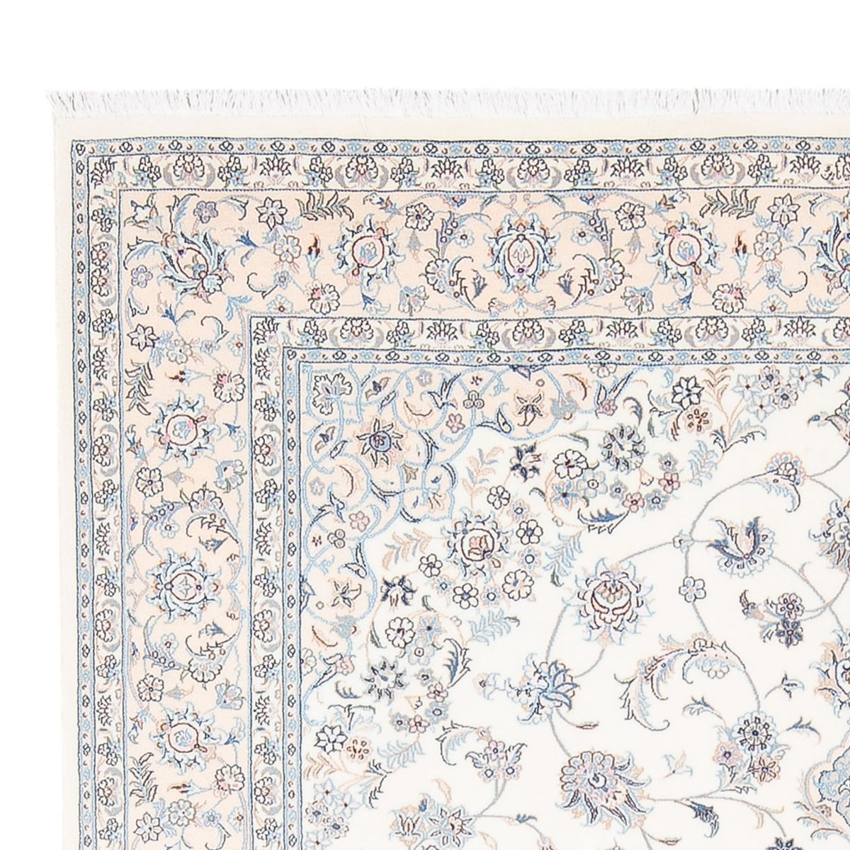 Tapis persan - Nain - Premium - 238 x 170 cm - bleu clair