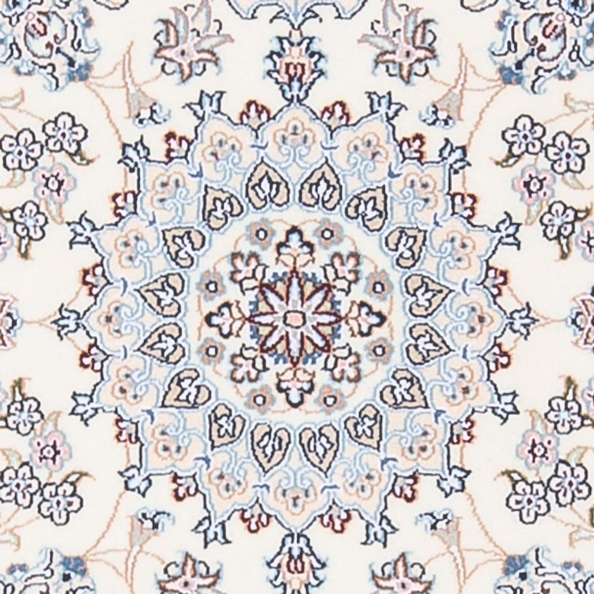 Tapis persan - Nain - Premium - 132 x 80 cm - crème