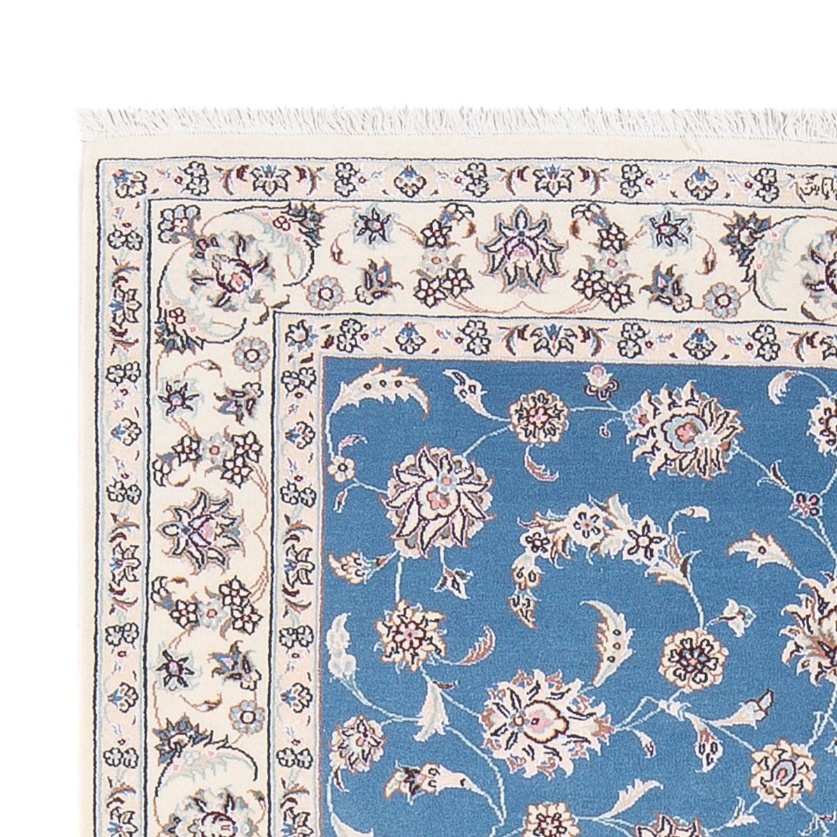Tapis persan - Nain - Premium - 150 x 103 cm - bleu