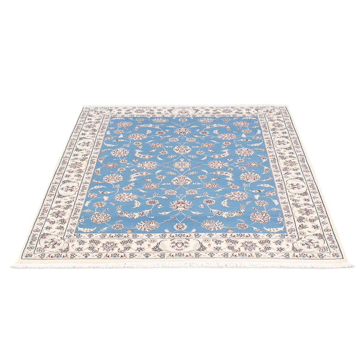 Tapis persan - Nain - Premium - 150 x 103 cm - bleu
