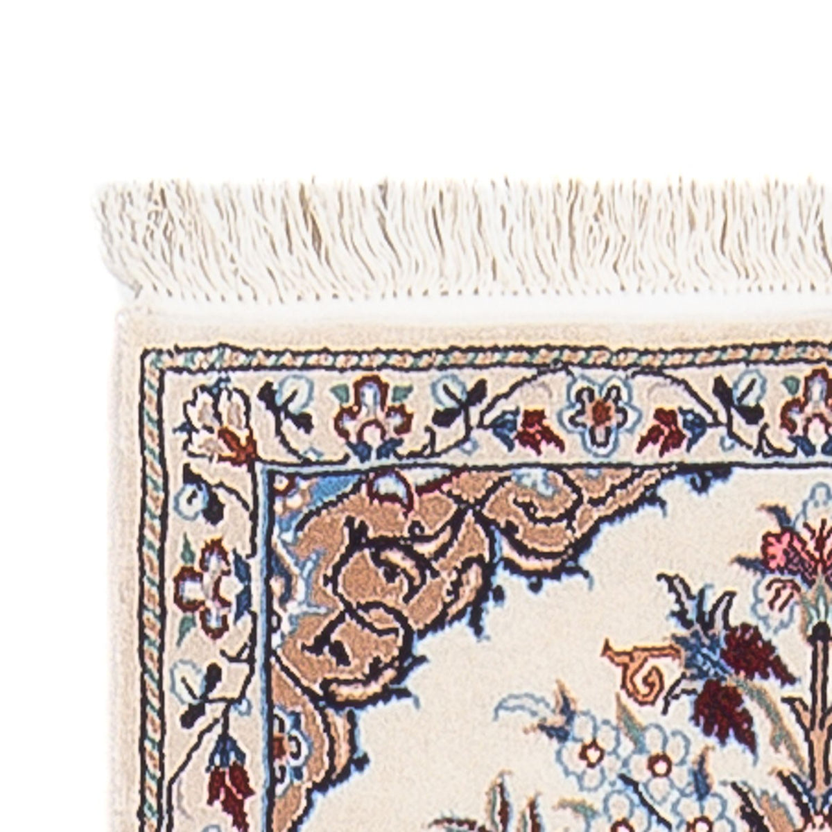 Tapis de couloir Tapis persan - Nain - Premium - 203 x 48 cm - crème