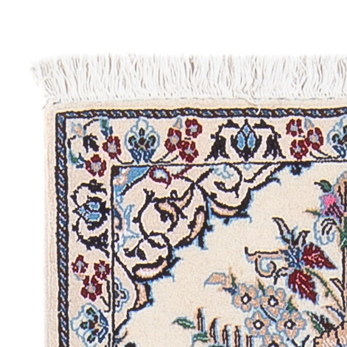 Tapis de couloir Tapis persan - Nain - Premium - 194 x 48 cm - crème