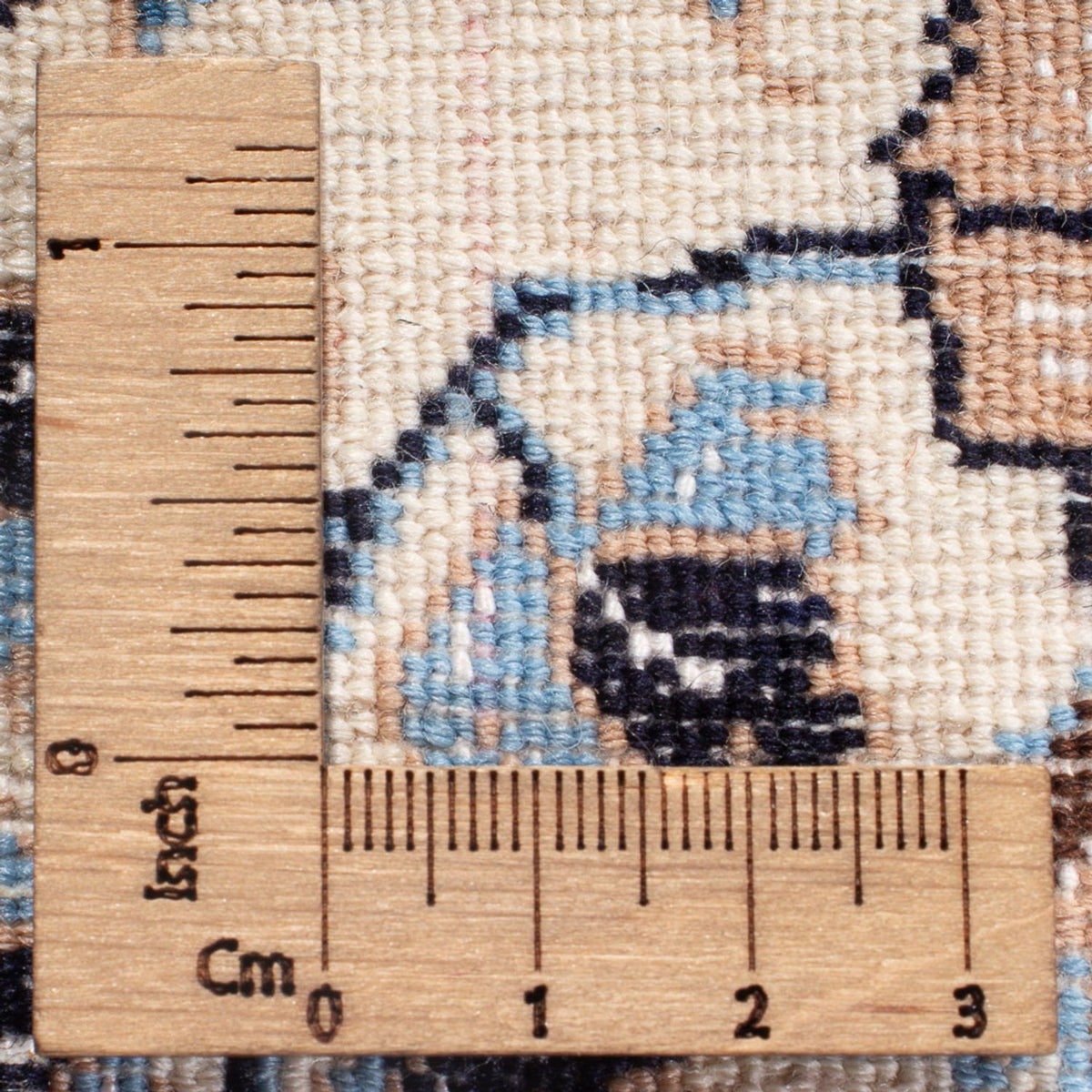 Tapis de couloir Tapis persan - Nain - Premium - 194 x 48 cm - crème