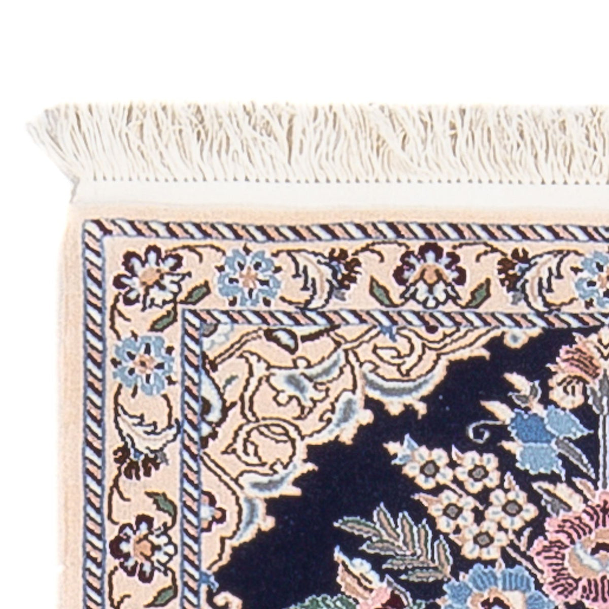 Tapis de couloir Tapis persan - Nain - Premium - 156 x 50 cm - bleu foncé