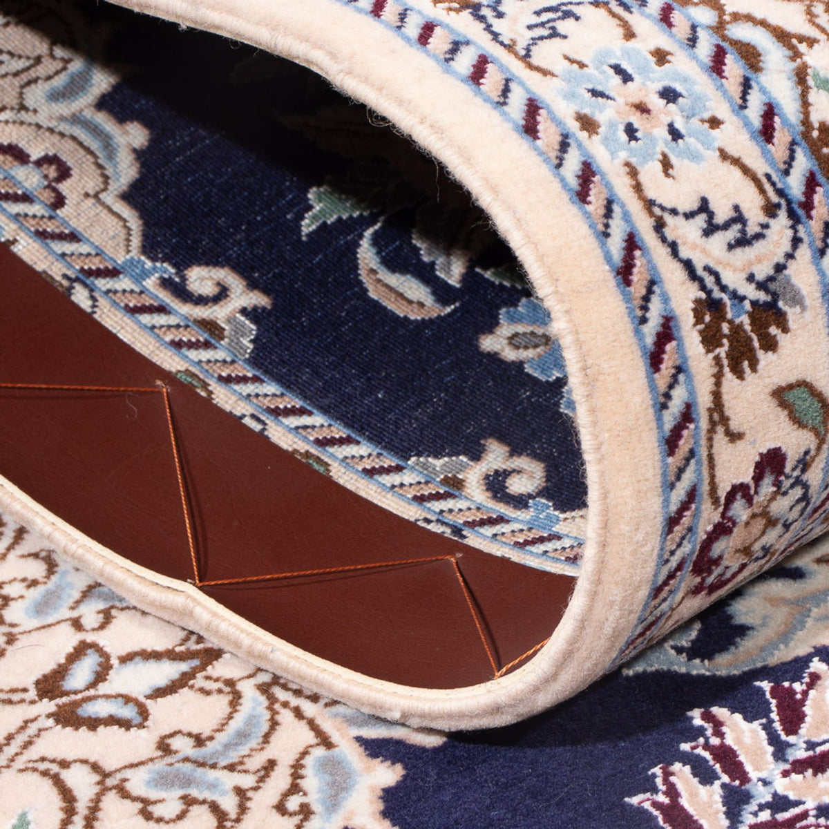 Tapis de couloir Tapis persan - Nain - Premium - 156 x 50 cm - bleu foncé