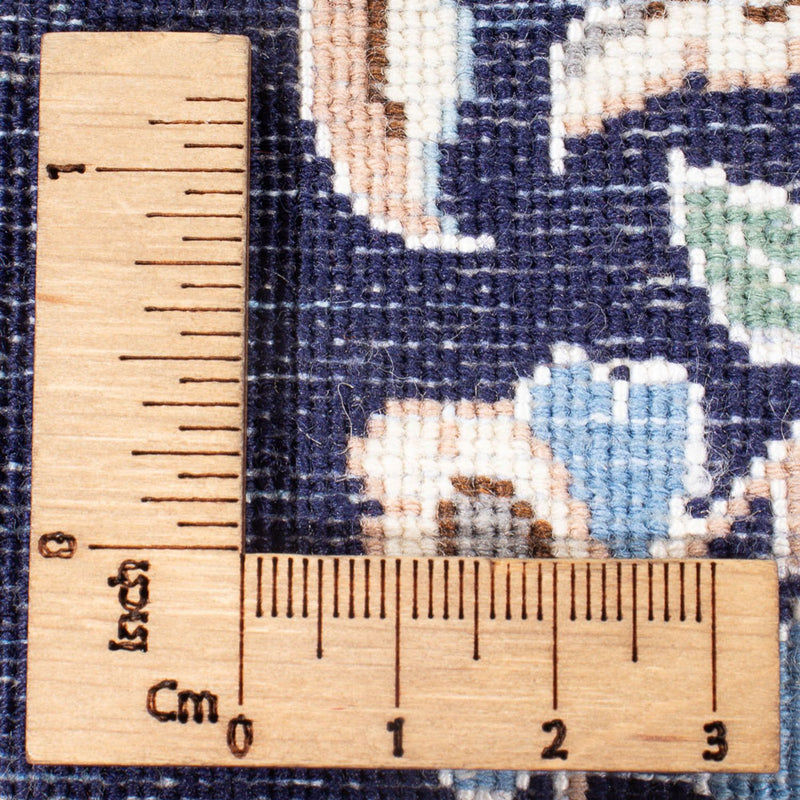 Tapis de couloir Tapis persan - Nain - Premium - 156 x 50 cm - bleu foncé