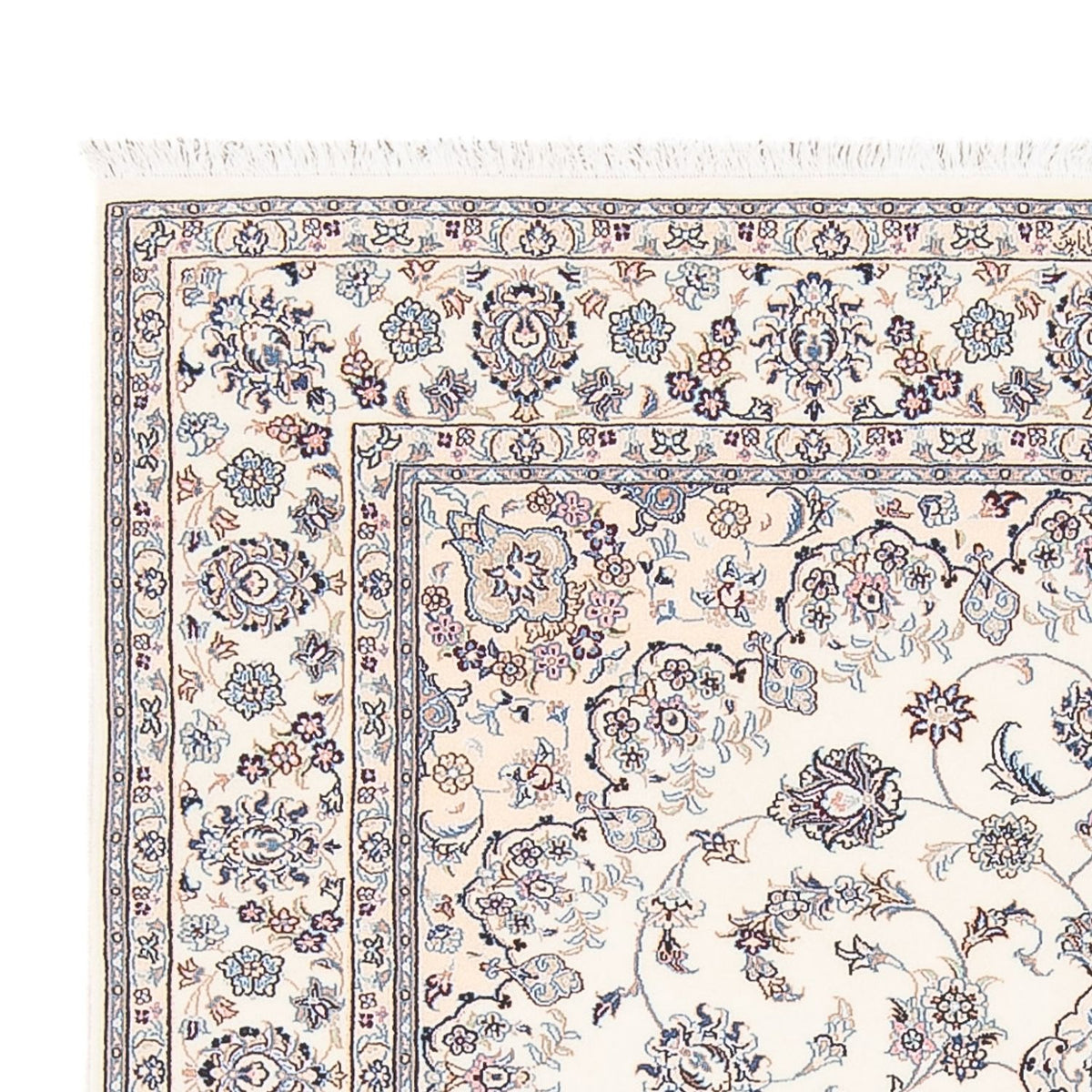 Tapis persan - Nain - Premium - 208 x 130 cm - crème