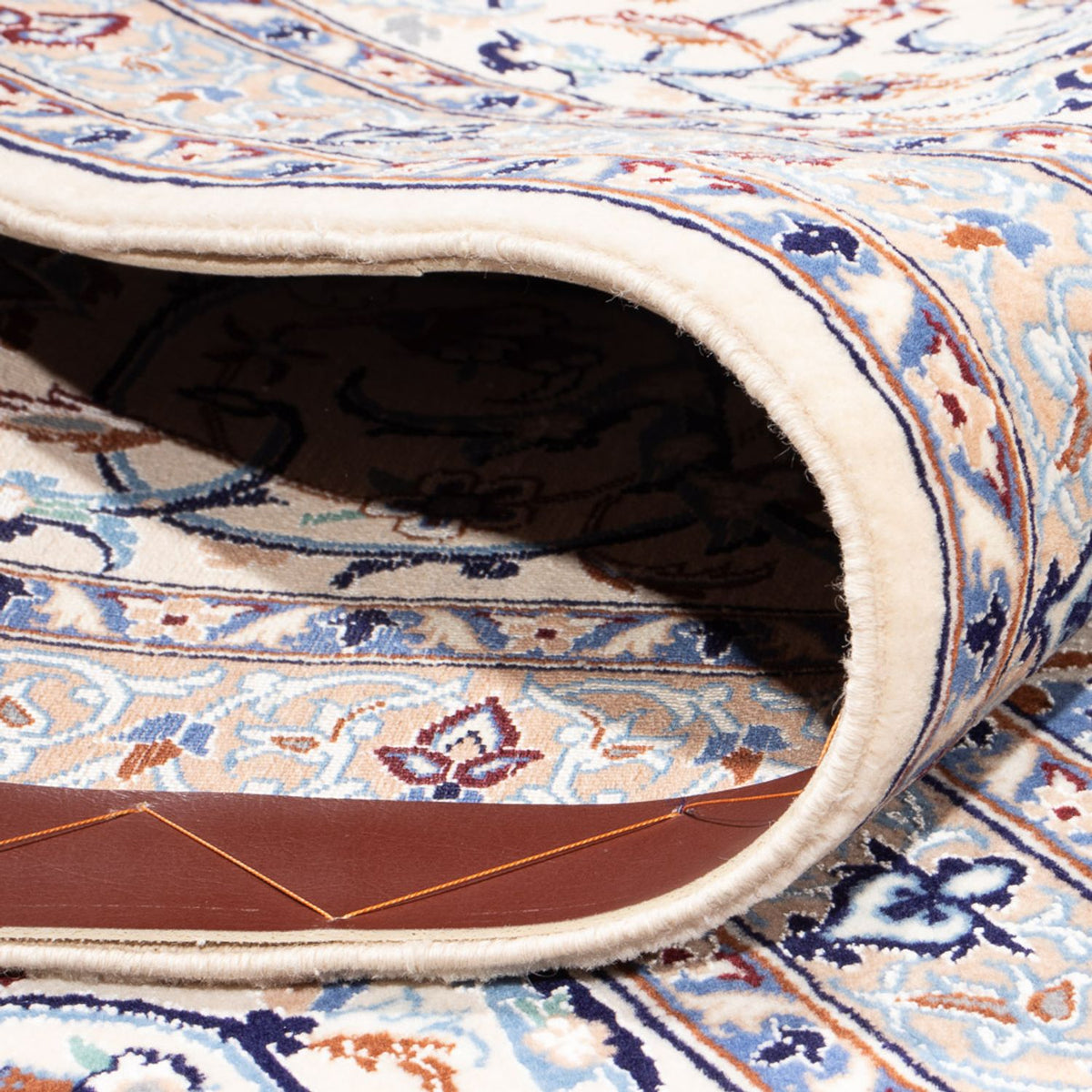 Tapis persan - Nain - Premium carré - 308 x 308 cm - crème