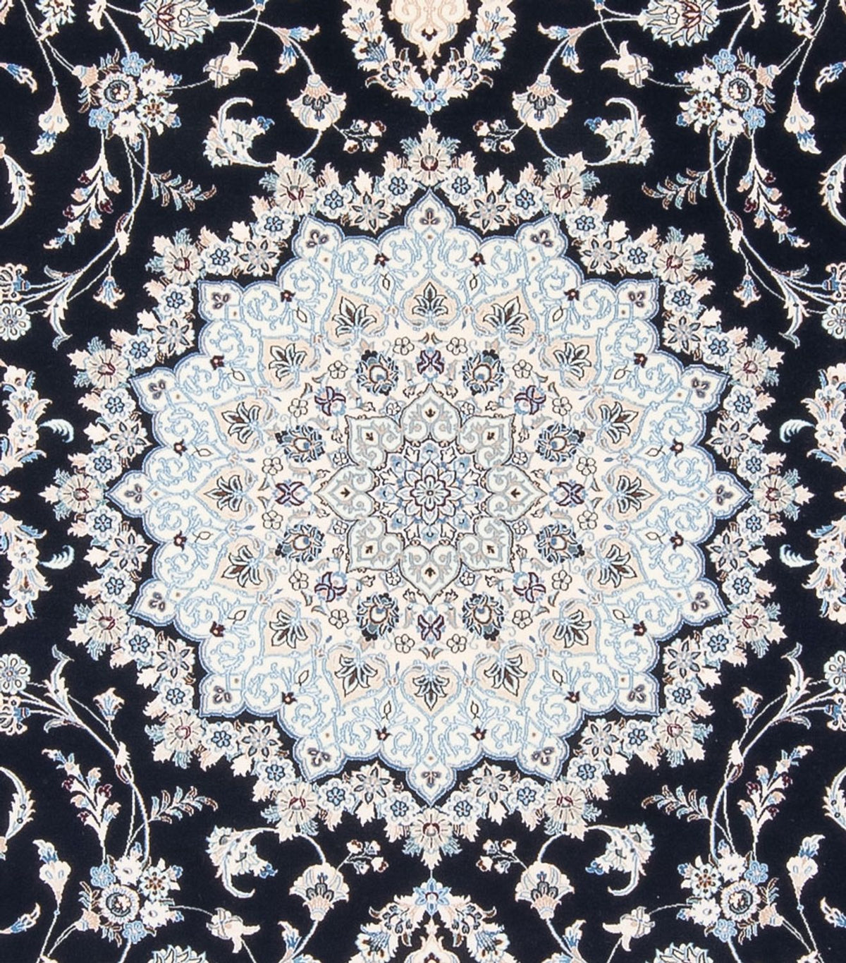 Tapis persan - Nain - Premium - 345 x 252 cm - bleu foncé
