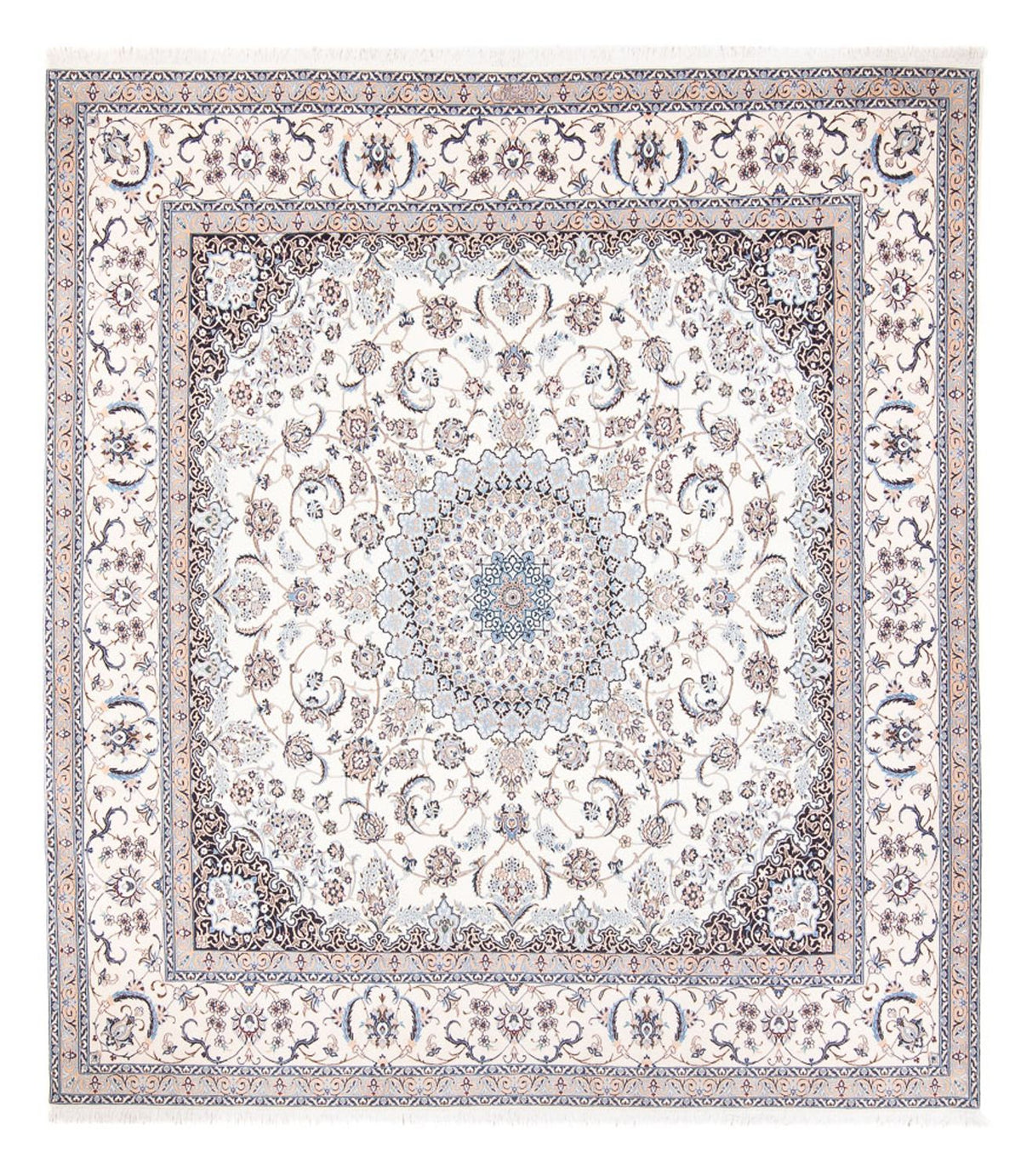 Tapis persan - Nain - Premium - 261 x 247 cm - crème