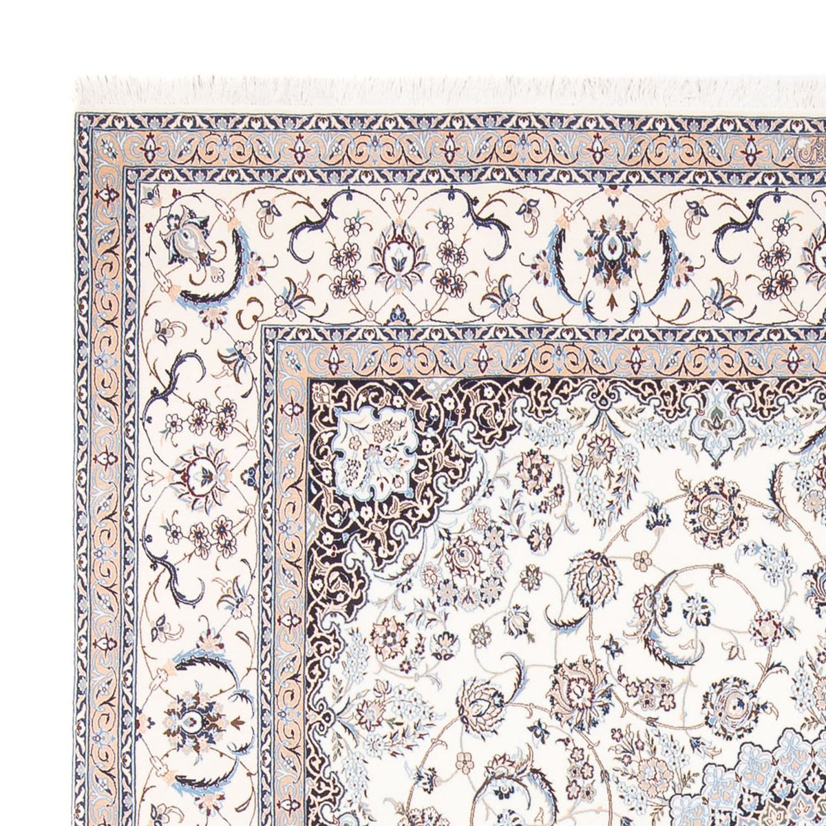 Tapis persan - Nain - Premium - 261 x 247 cm - crème
