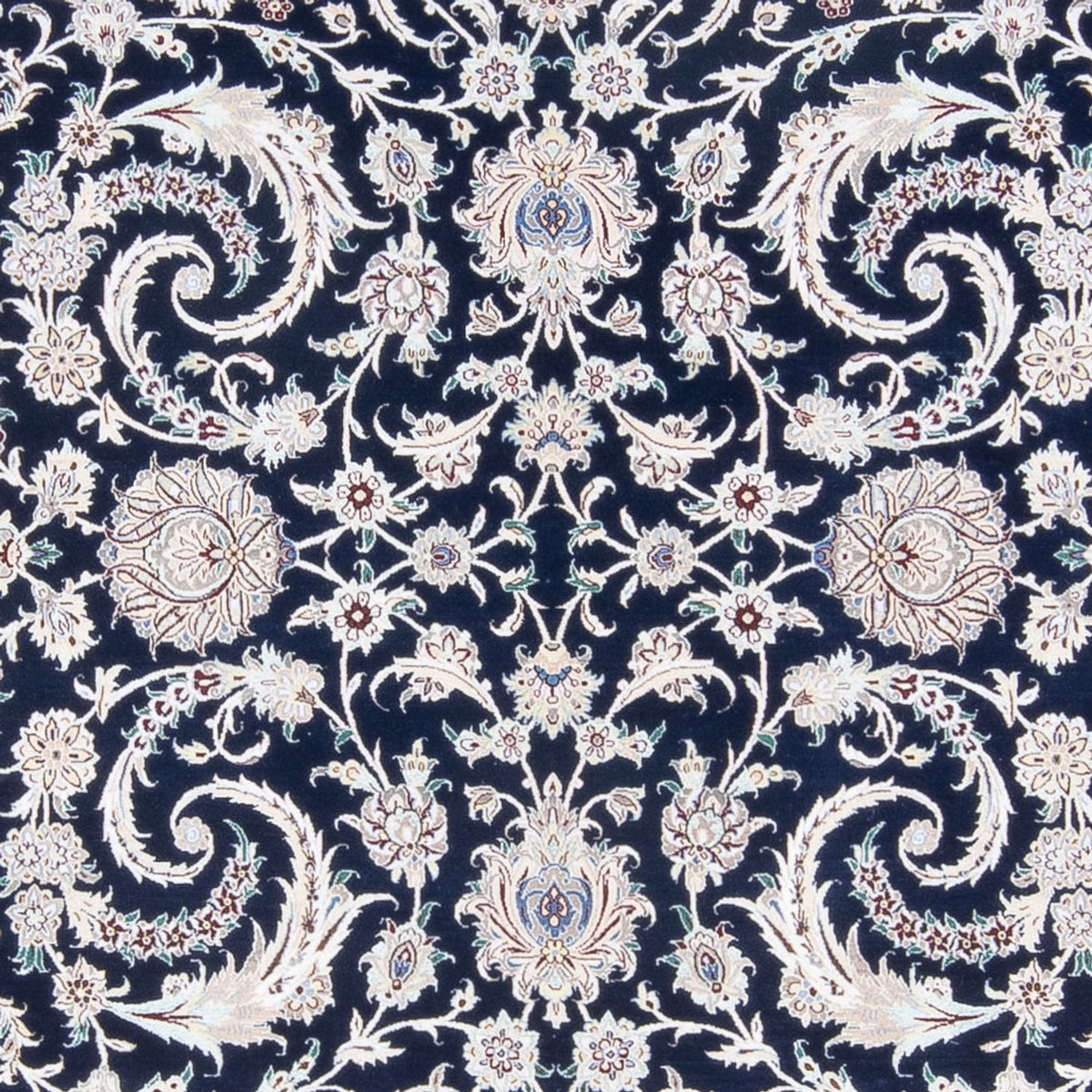 Tapis persan - Nain - Premium - 298 x 195 cm - bleu foncé