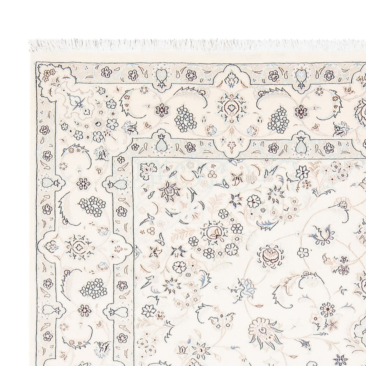 Tapis persan - Nain - Premium - 236 x 170 cm - crème