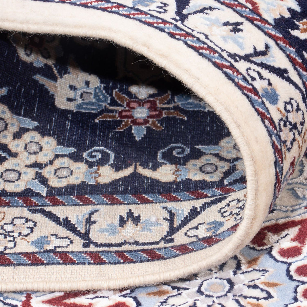 Tapis de couloir Tapis persan - Nain - Premium - 188 x 58 cm - bleu foncé