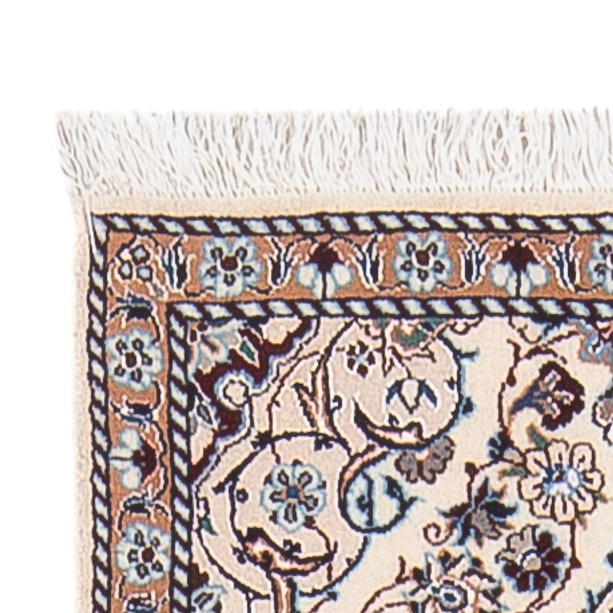 Tapis de couloir Tapis persan - Nain - Premium - 150 x 48 cm - beige foncé