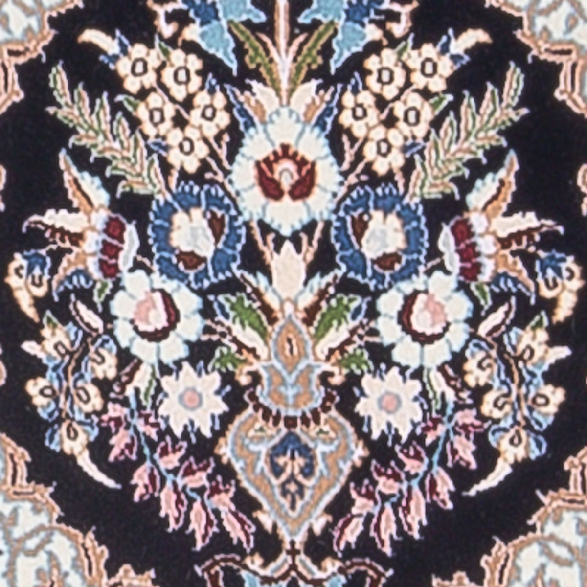 Tapis de couloir Tapis persan - Nain - Premium - 215 x 33 cm - bleu foncé