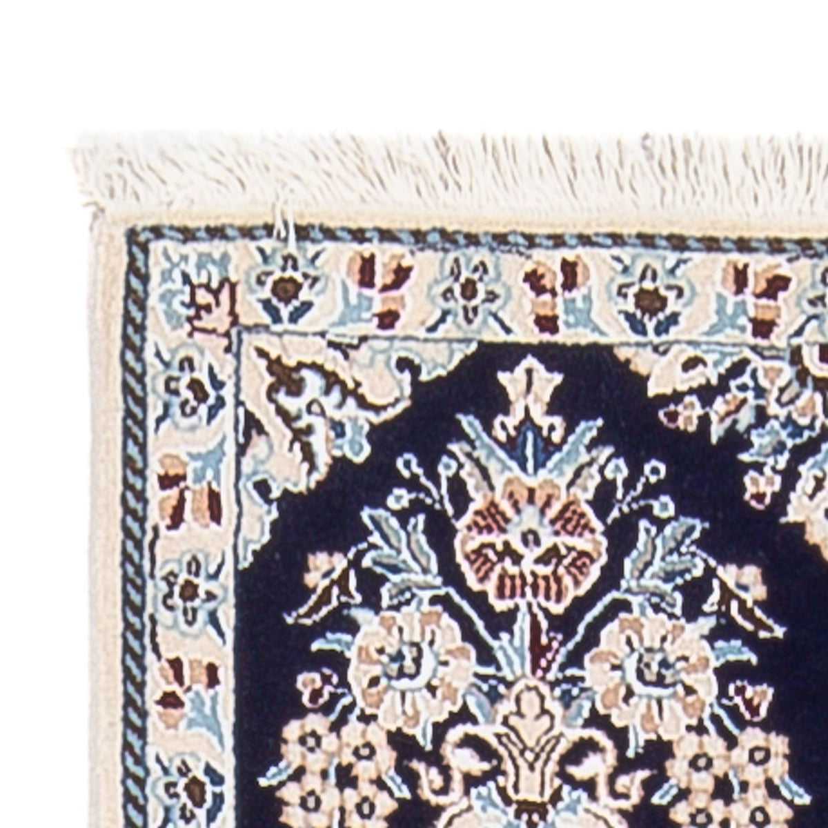 Tapis de couloir Tapis persan - Nain - Premium - 210 x 48 cm - bleu foncé