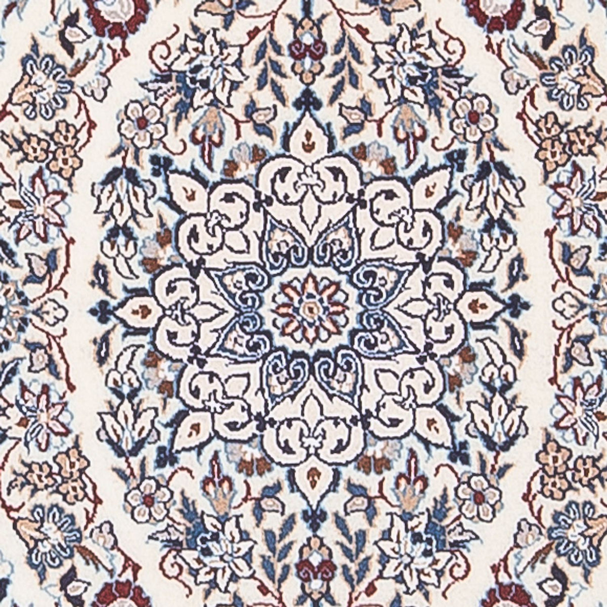 Tapis de couloir Tapis persan - Nain - Premium - 209 x 49 cm - beige foncé