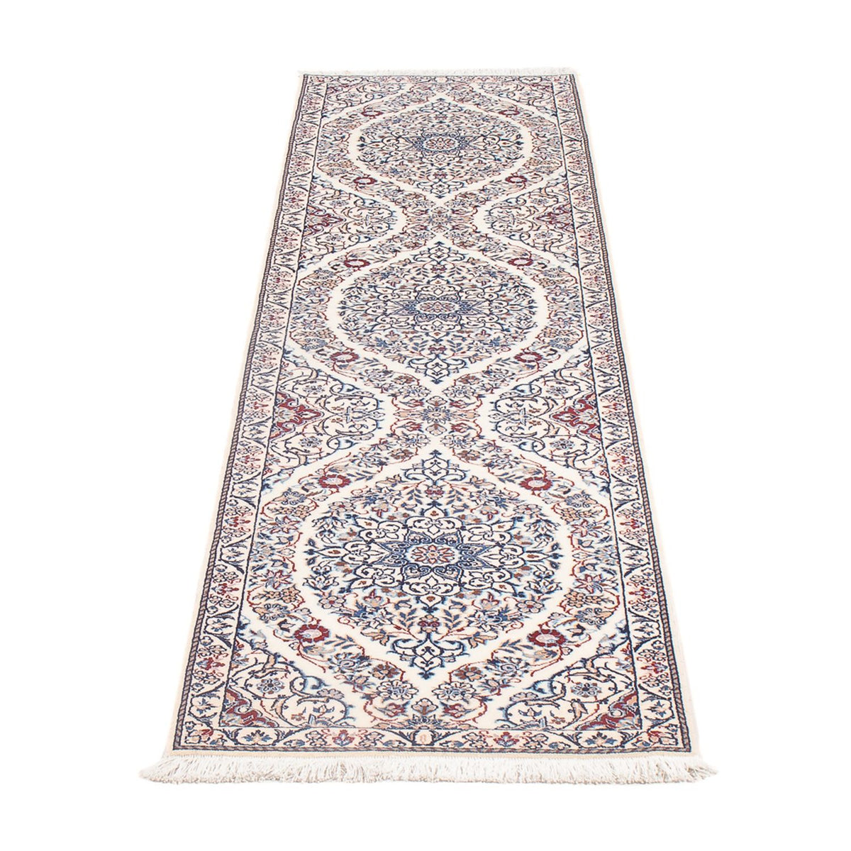 Tapis de couloir Tapis persan - Nain - Premium - 209 x 49 cm - beige foncé