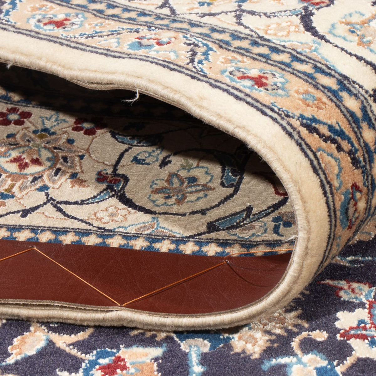 Tapis persan - Nain - Premium - 202 x 129 cm - bleu foncé