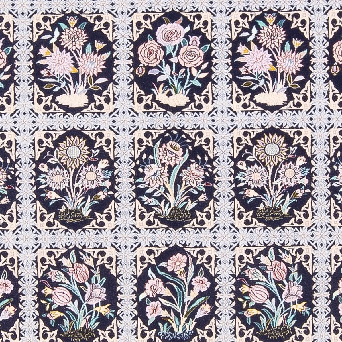Tapis persan - Nain - Premium - 220 x 148 cm - bleu foncé