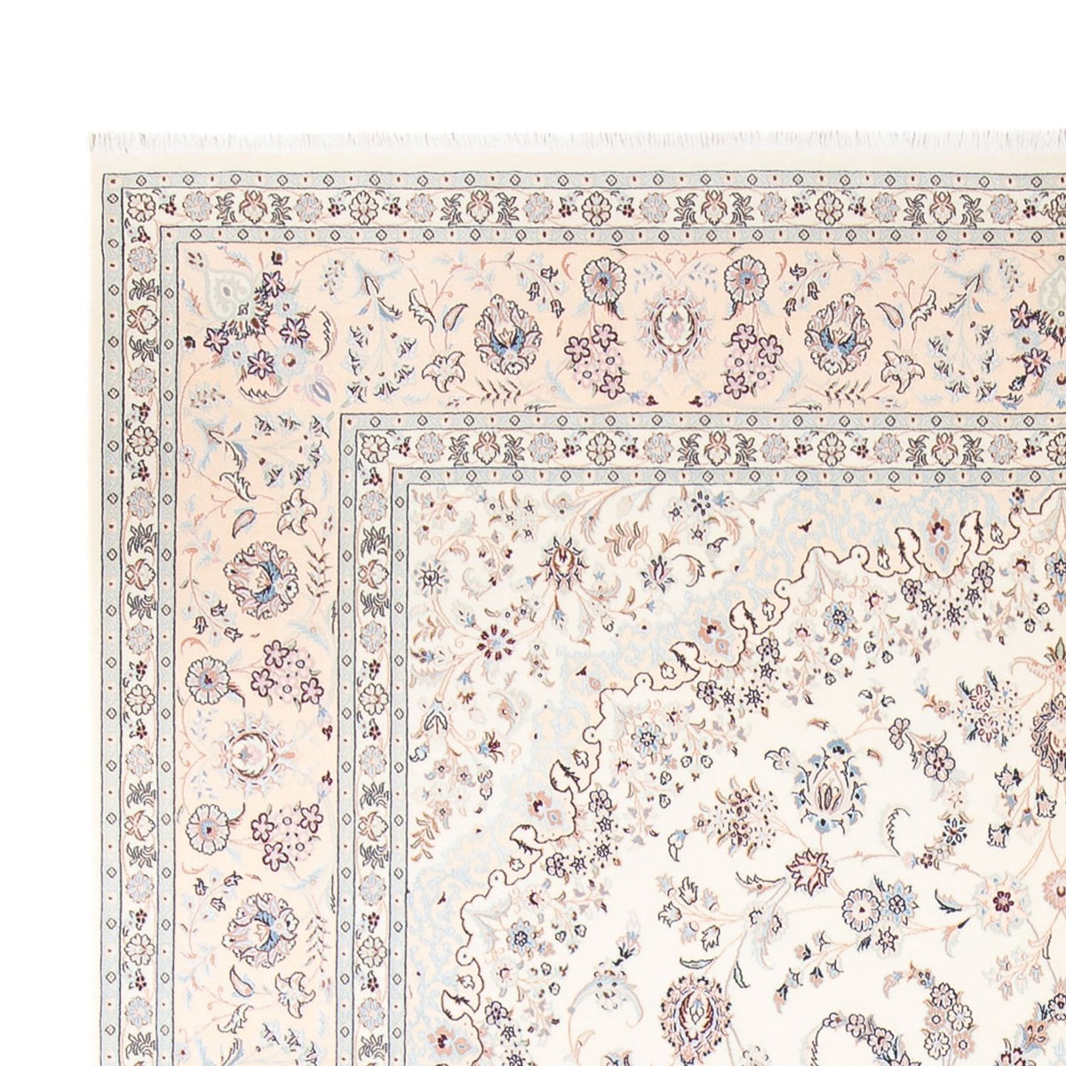 Tapis persan - Nain - Premium - 363 x 250 cm - crème