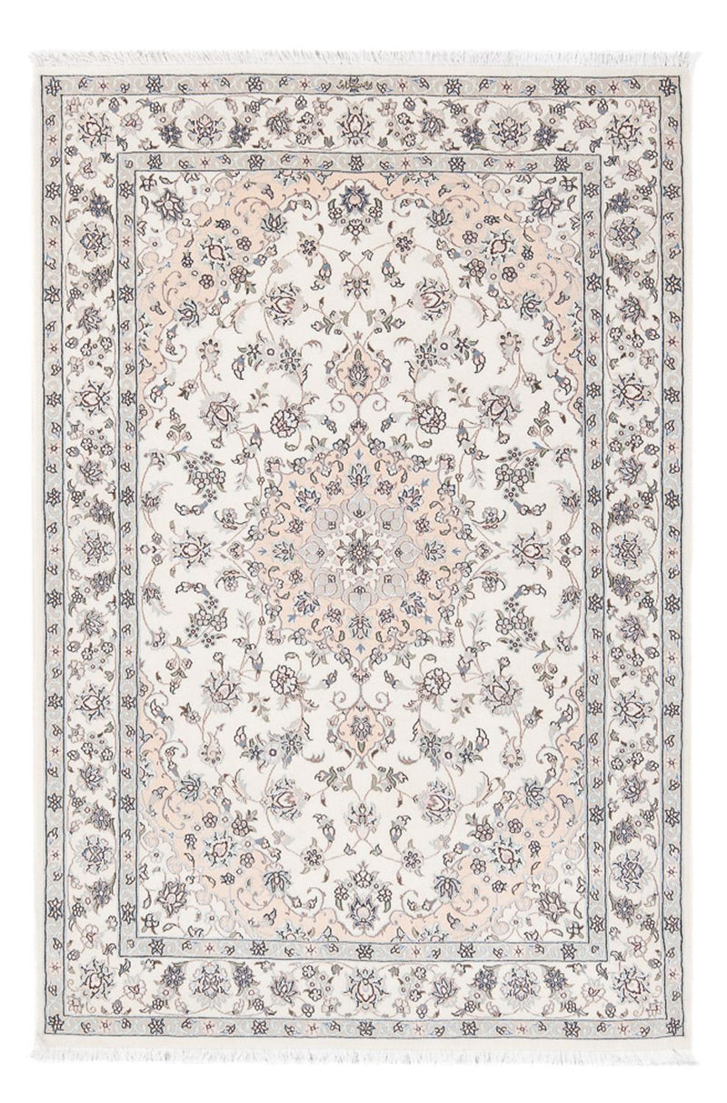 Tapis persan - Nain - Premium - 161 x 109 cm - crème
