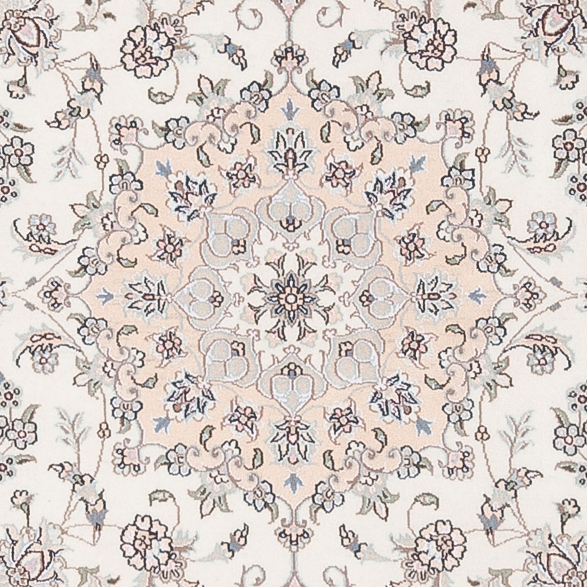 Tapis persan - Nain - Premium - 161 x 109 cm - crème