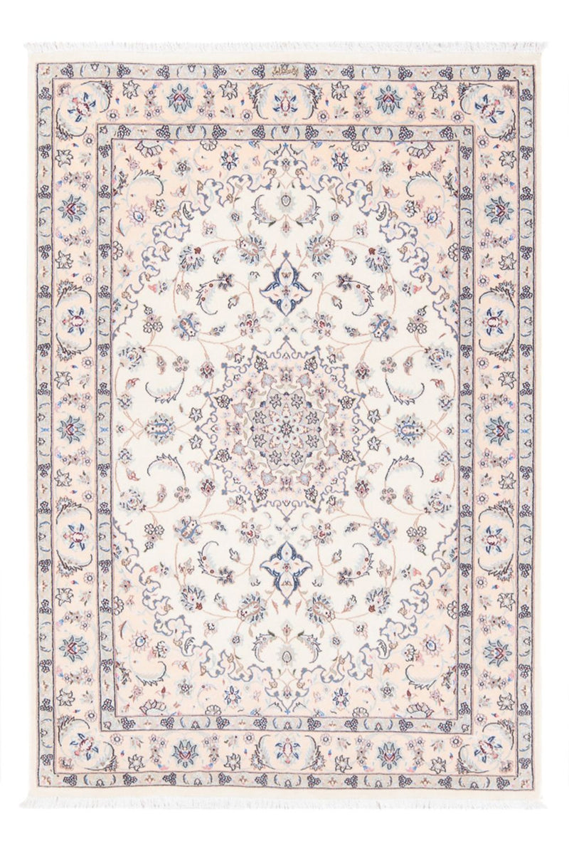 Tapis persan - Nain - Premium - 160 x 108 cm - crème